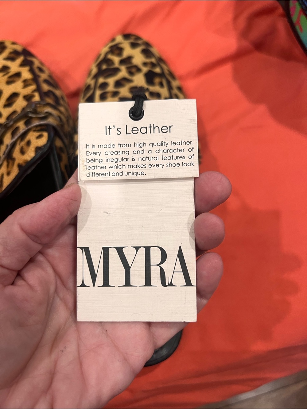 Myra Bag Leopard Print Chain-Trim Mules - Tan/Black - Picture 2 of 5